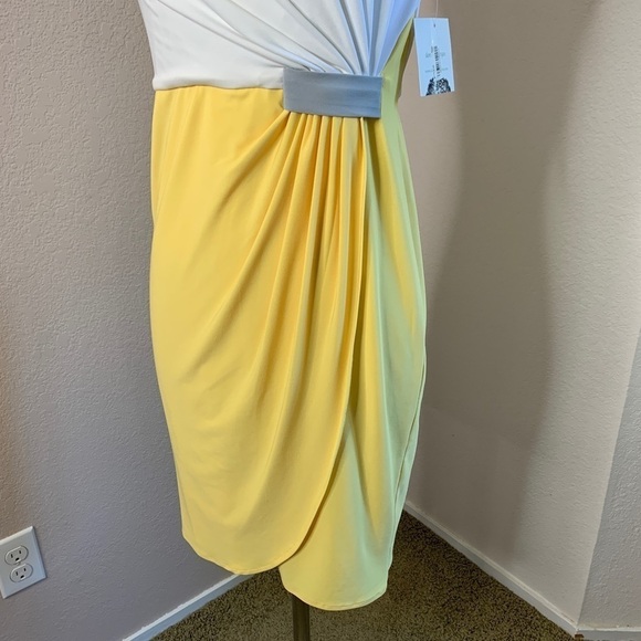 Donna Morgan NWT One Shoulder Summer Dress Size 4 - Picture 13 of 16